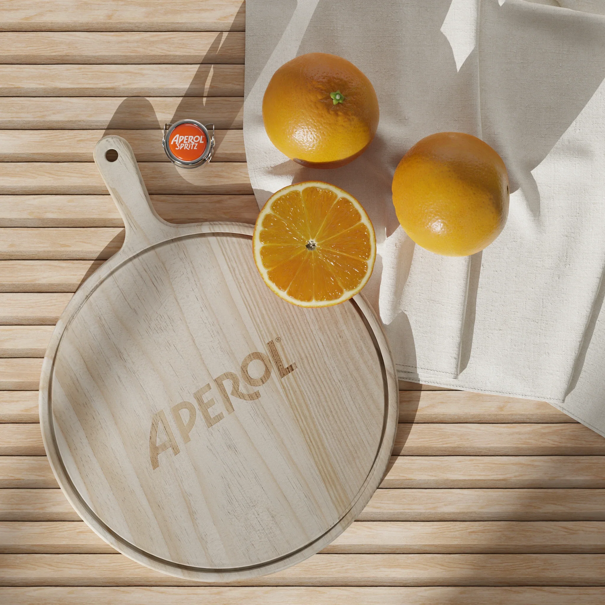 APEROL WOODEN PIZZA TRAY - Image 4